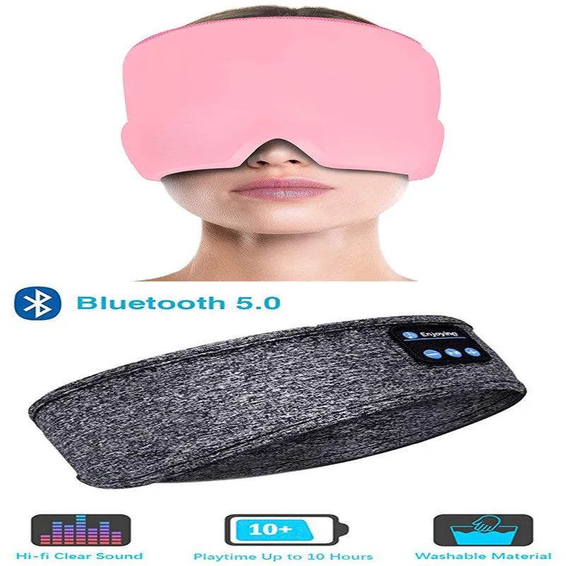 Bluetooth Headphones /Sleep Elastic Eye-mask for Side Sleepers