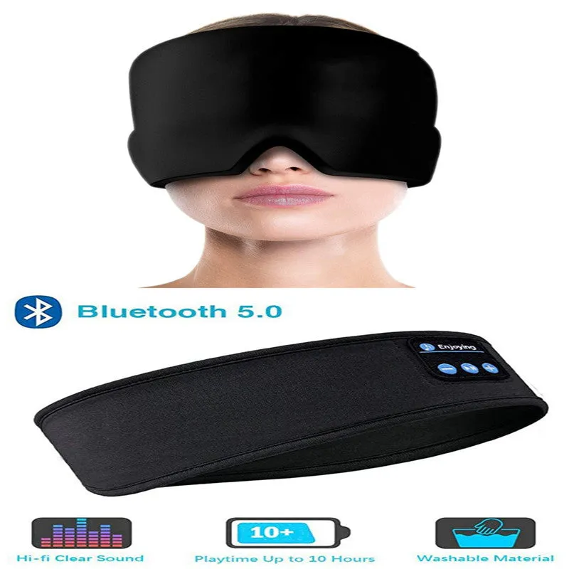 Bluetooth Headphones /Sleep Elastic Eye-mask for Side Sleepers