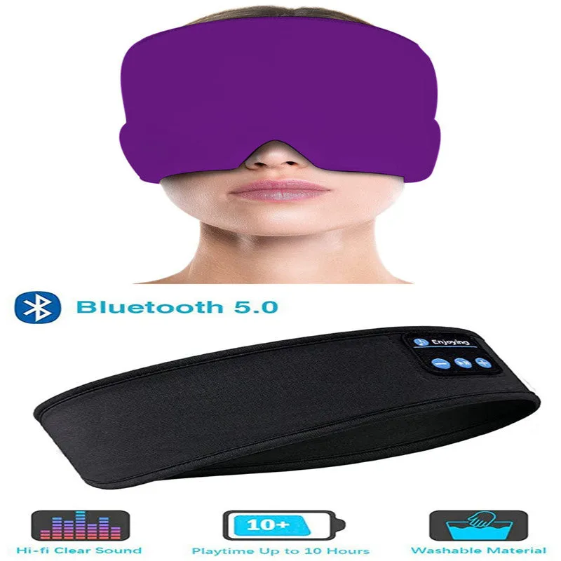 Bluetooth Headphones /Sleep Elastic Eye-mask for Side Sleepers