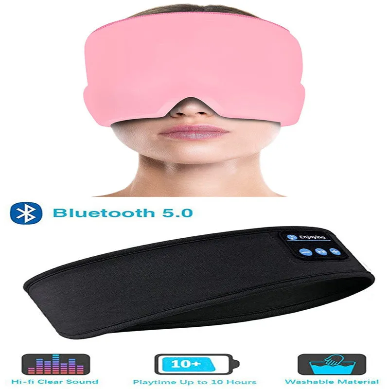 Bluetooth Headphones /Sleep Elastic Eye-mask for Side Sleepers