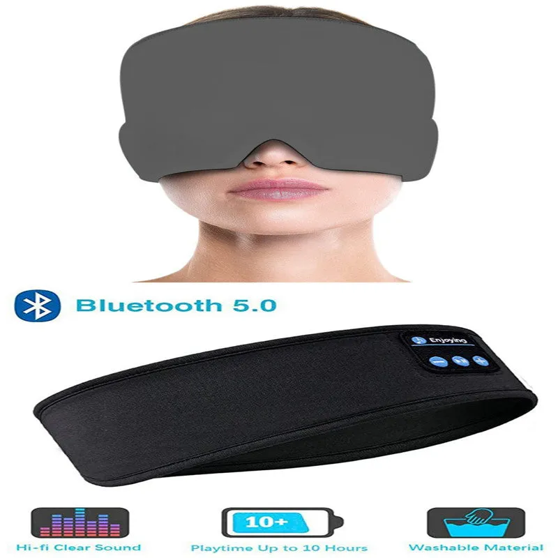 Bluetooth Headphones /Sleep Elastic Eye-mask for Side Sleepers