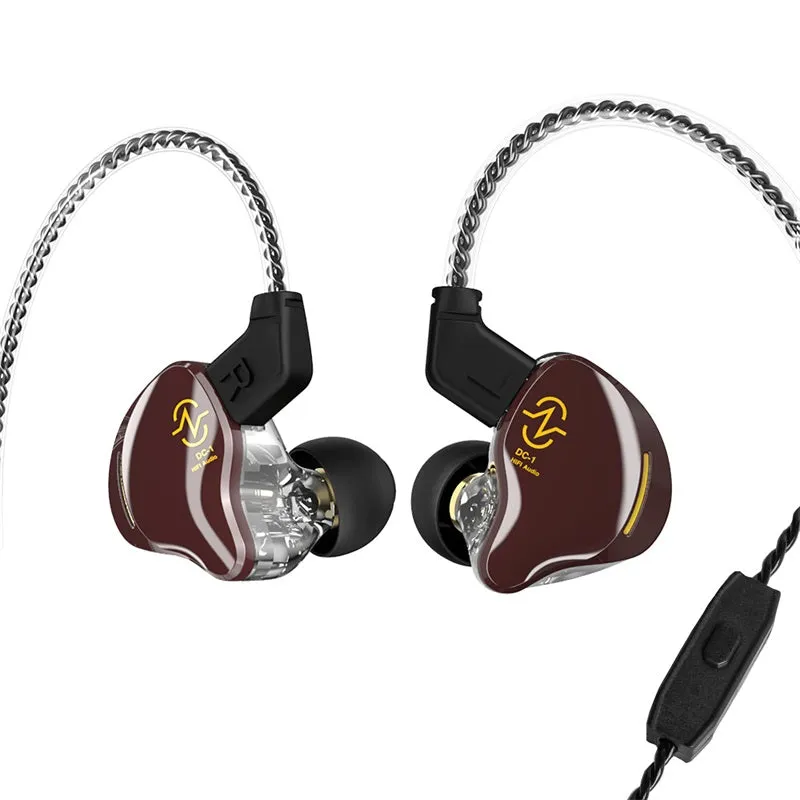 【CCZ Coffee Bean】 Best IEM Earbuds Sound Quality 1DD HIFI Immersive Bass Sound Wired Earbuds Earphones for Singers, Musicians, Stage
