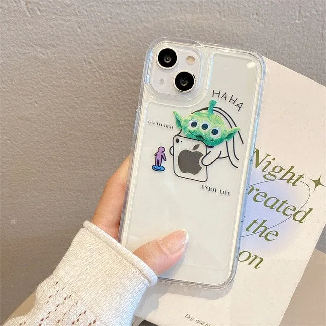 Creative Office Cartoon Bear iPhone Case