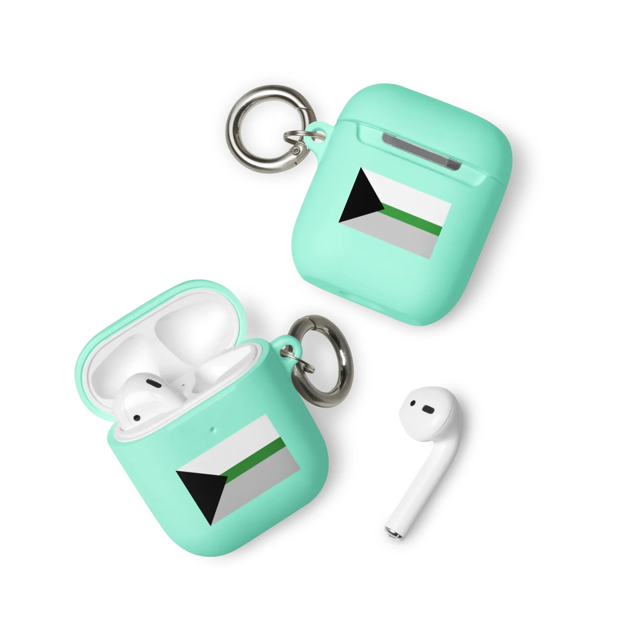 Demiromantic Pride Flag Rubber Case for Apple AirPods