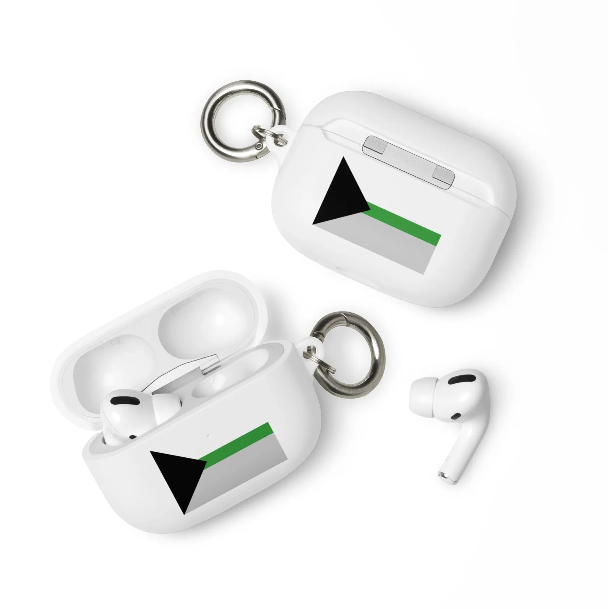 Demiromantic Pride Flag Rubber Case for Apple AirPods