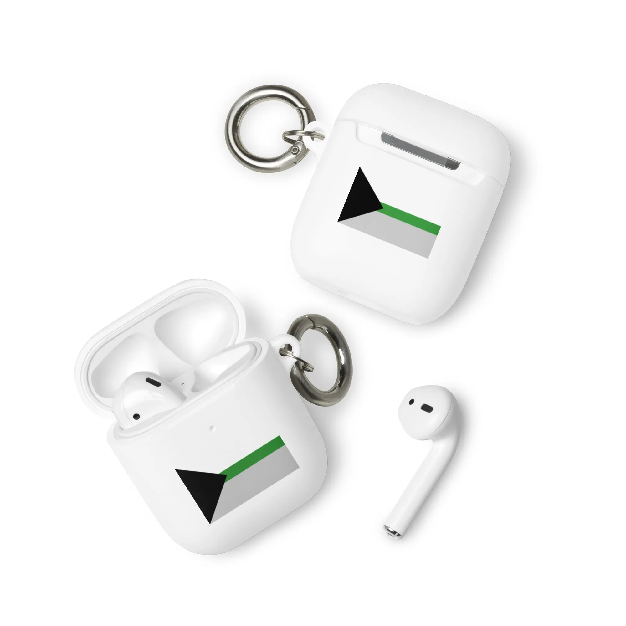 Demiromantic Pride Flag Rubber Case for Apple AirPods