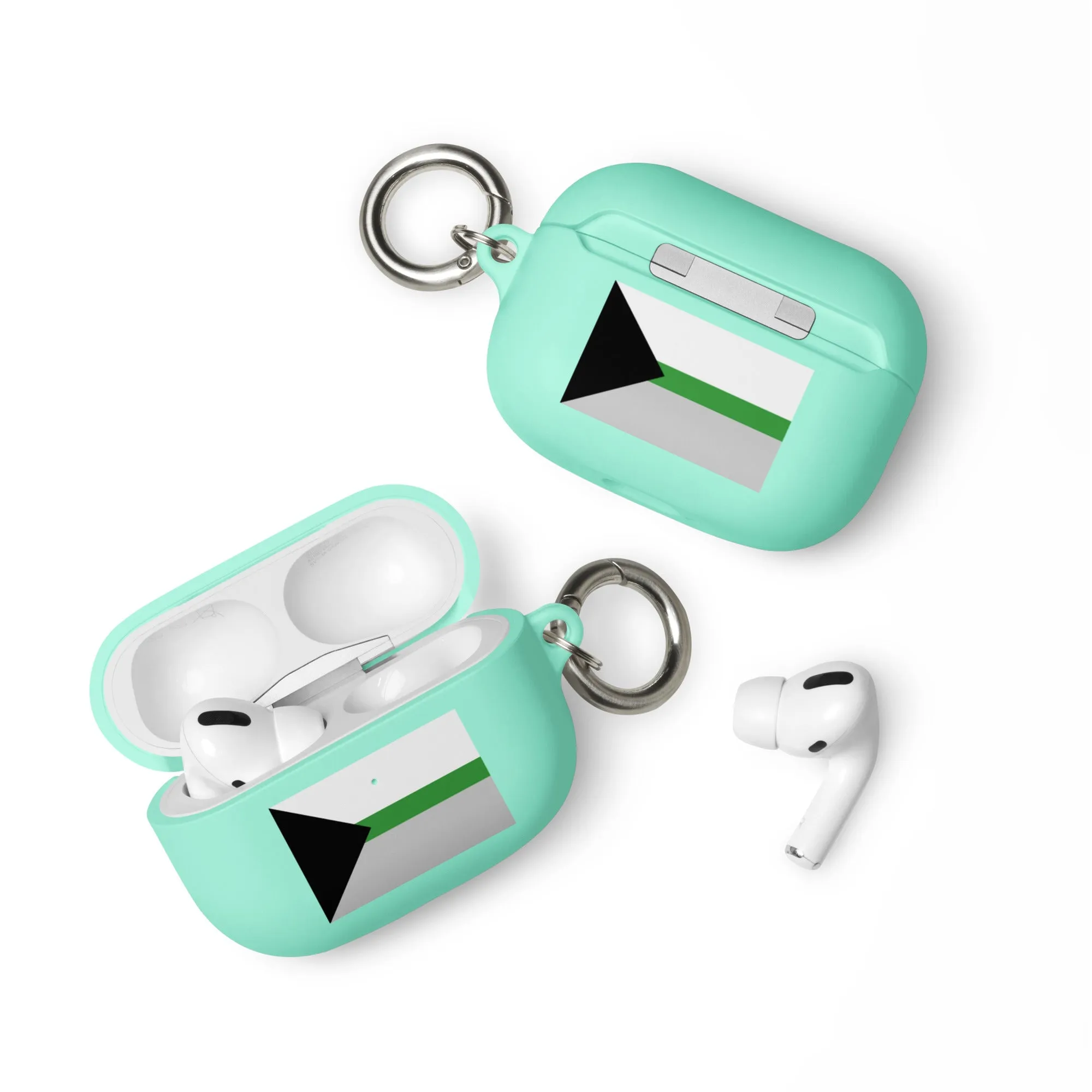 Demiromantic Pride Flag Rubber Case for Apple AirPods