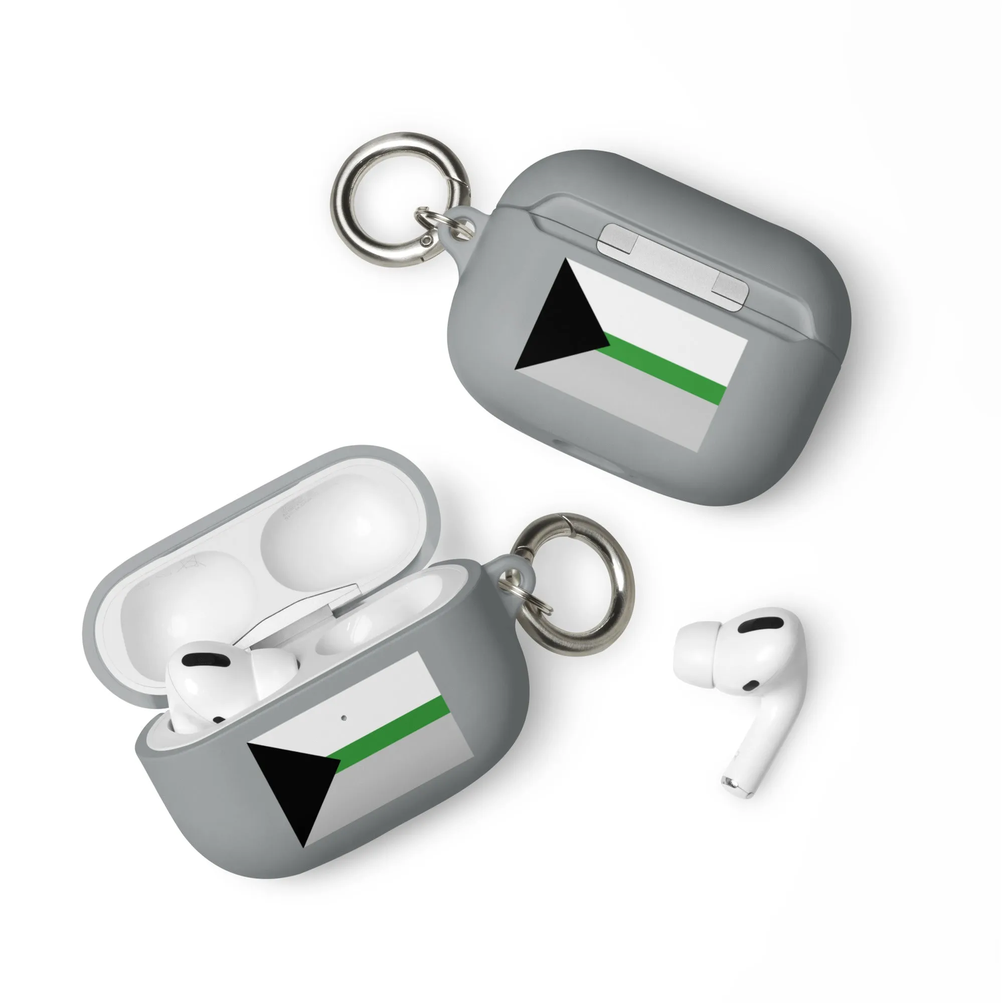 Demiromantic Pride Flag Rubber Case for Apple AirPods