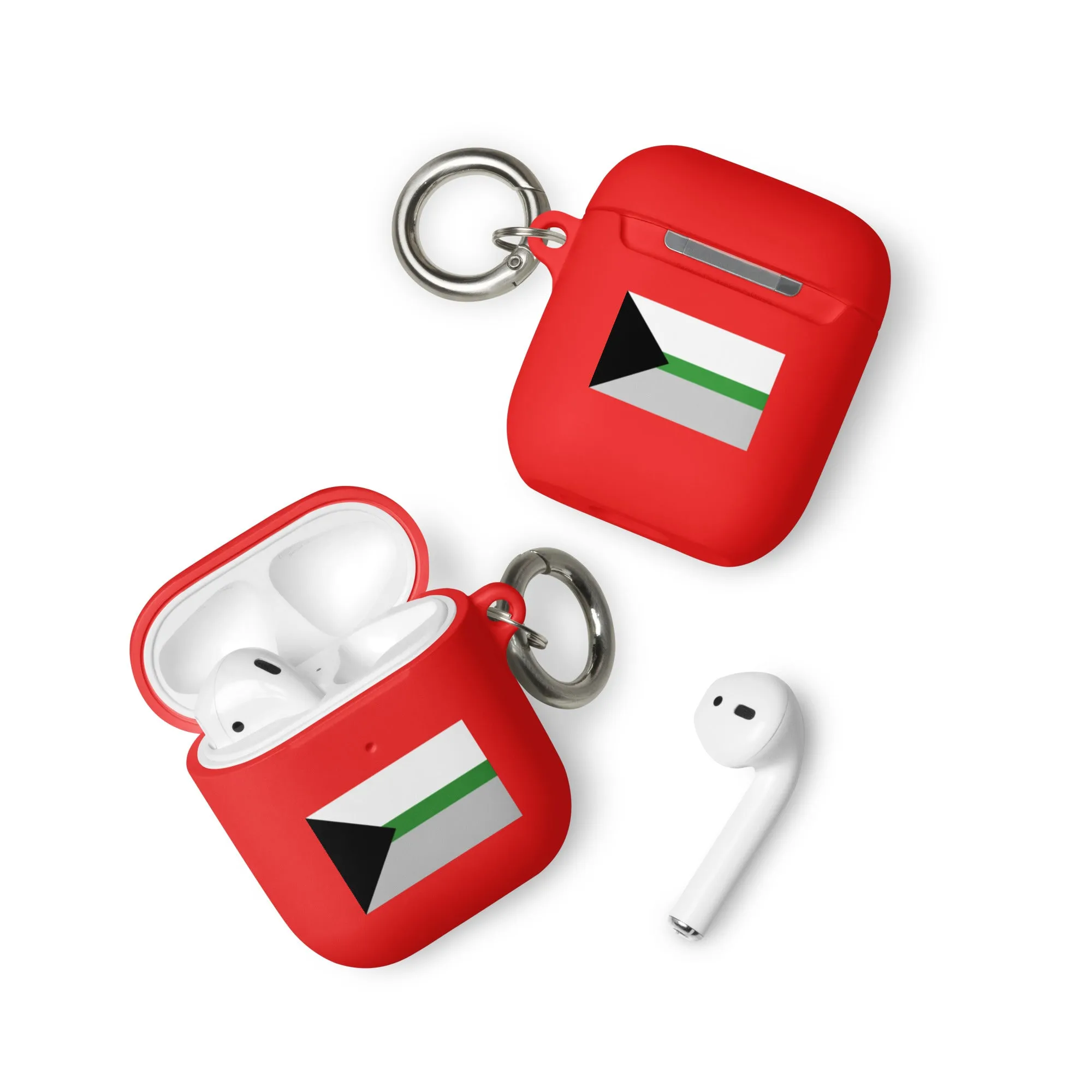Demiromantic Pride Flag Rubber Case for Apple AirPods