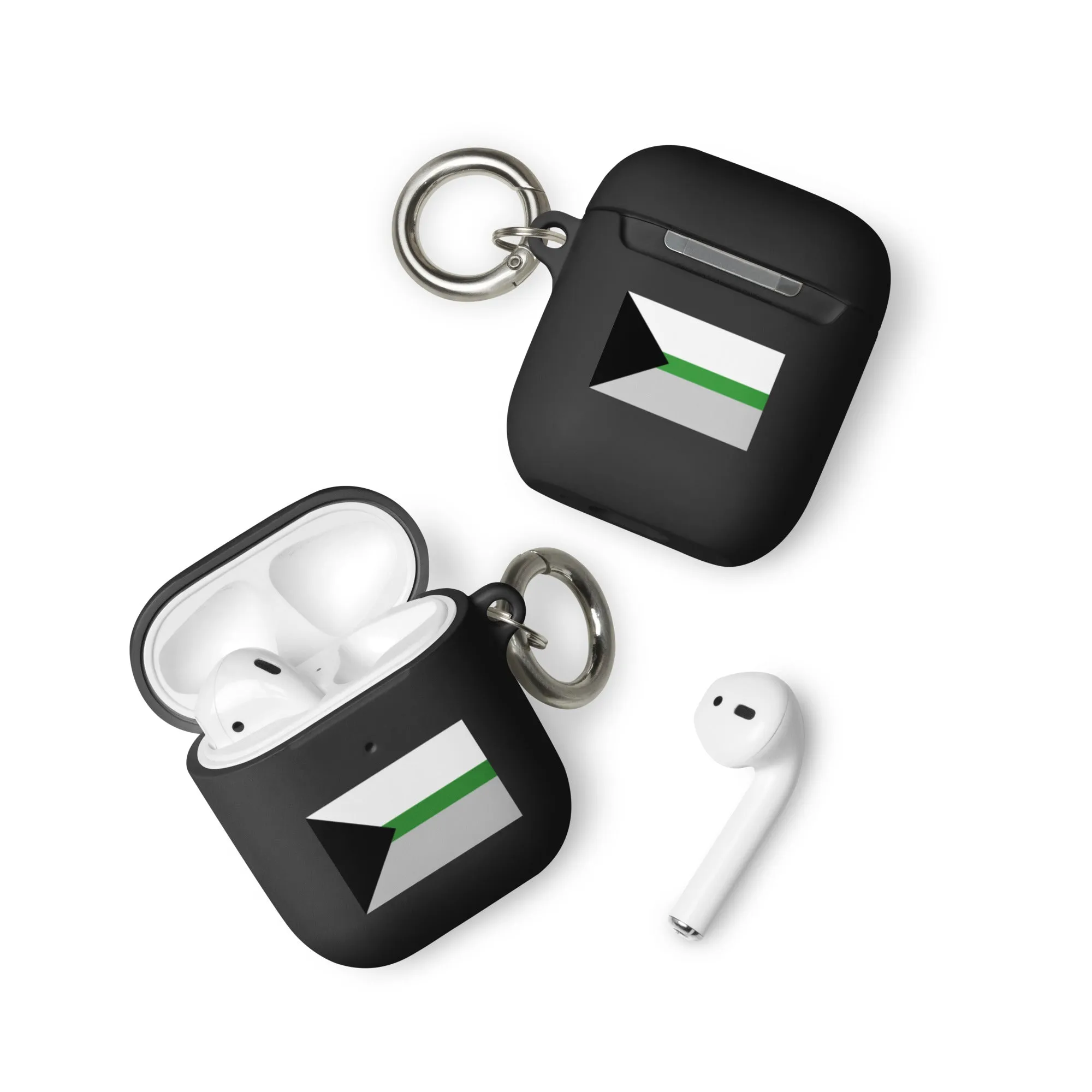 Demiromantic Pride Flag Rubber Case for Apple AirPods