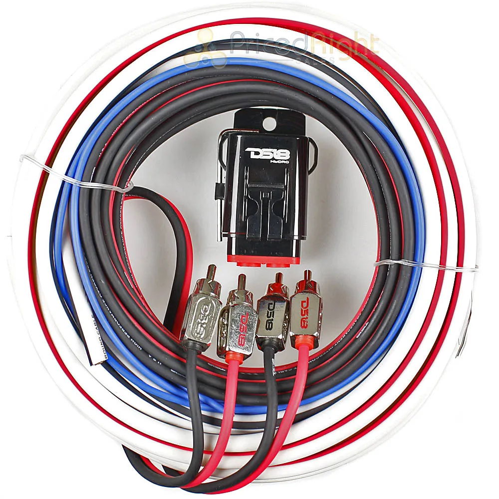 DS18 Marine Grade 8 Gauge Installation Wiring Kit OFC Tinned Copper MOFCKIT8