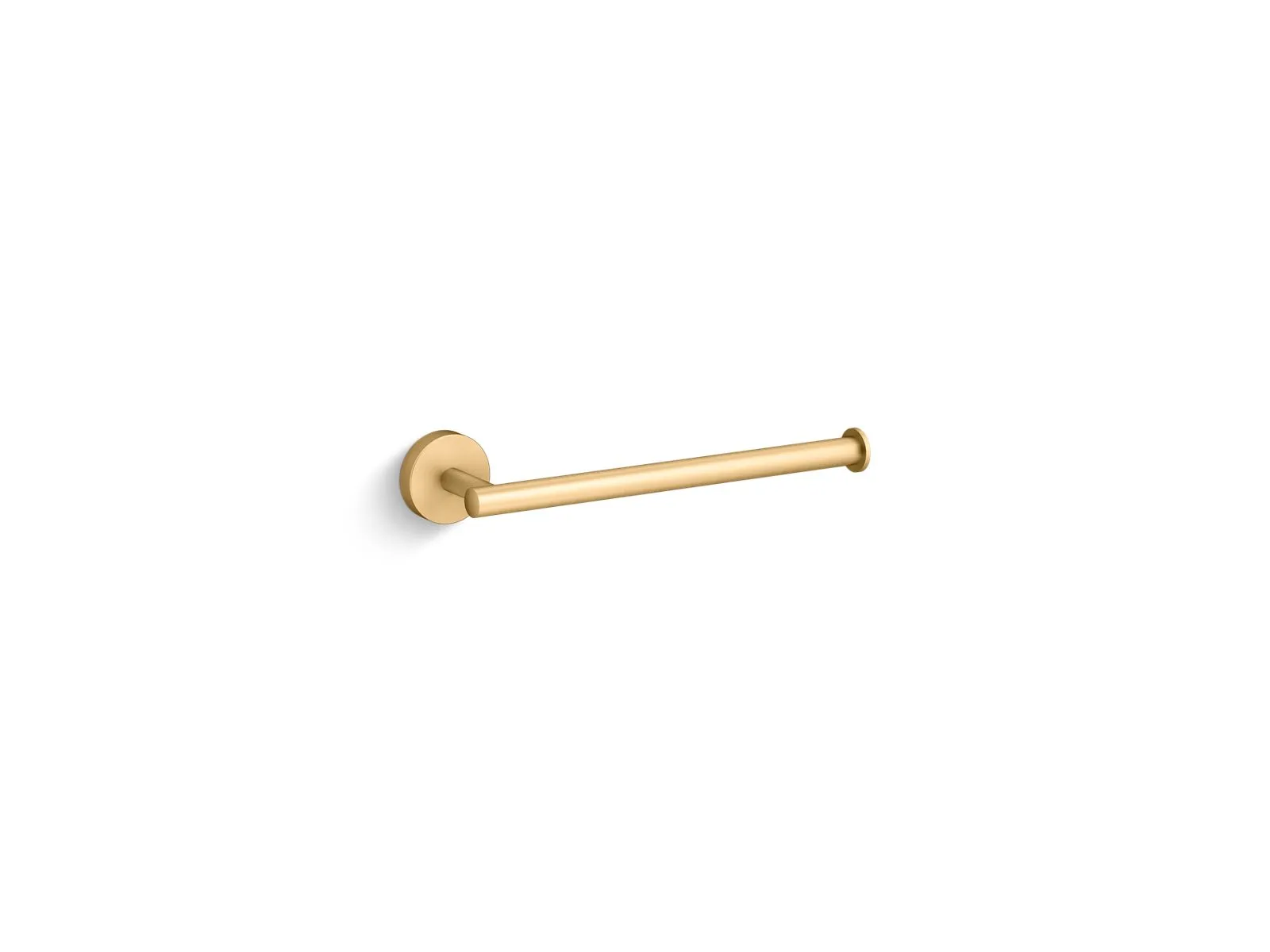 Elate 9.13" Towel Arm in Vibrant Brushed Moderne Brass