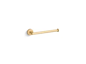 Elate 9.13" Towel Arm in Vibrant Brushed Moderne Brass