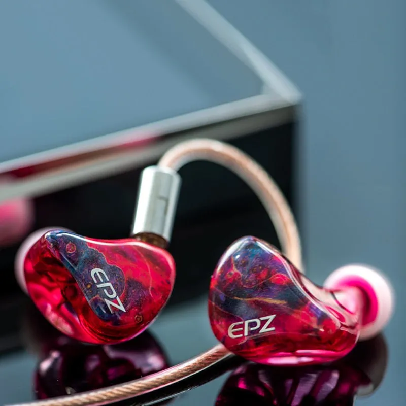 EPZ K5 1DD 4BA Monitor IEM Earphone Wired HIFI  In Ear Earbuds Three-In-One 0.78 2 Pin Single Crystal Copper Upgrade Cable