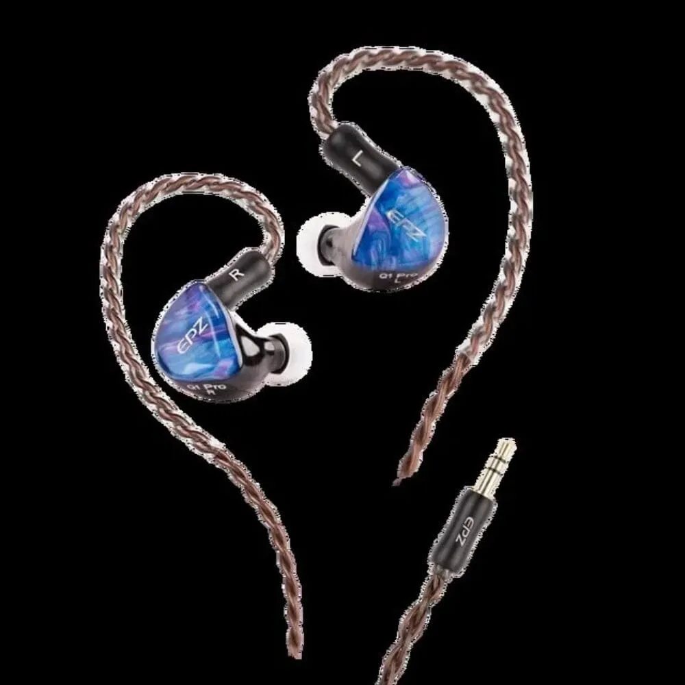 EPZ Q1 Pro/Q1Pro 10mm LCP PU Composite Diaphragm HiFi In-Ear Earphones
