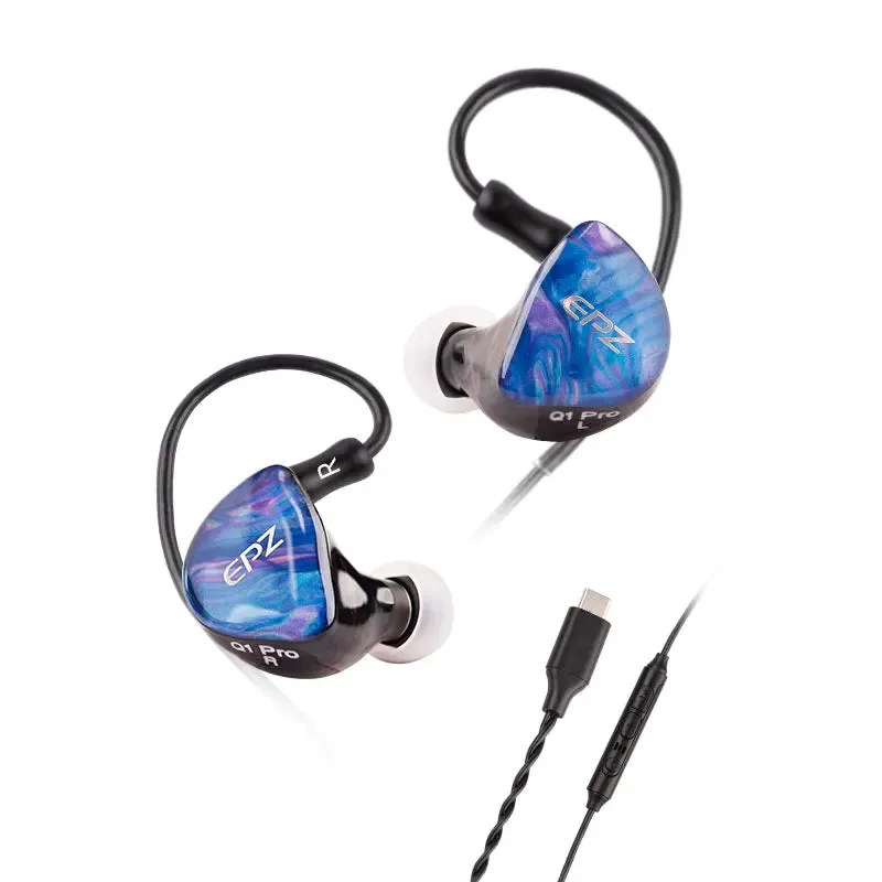 EPZ Q1 Pro/Q1Pro 10mm LCP PU Composite Diaphragm HiFi In-Ear Earphones