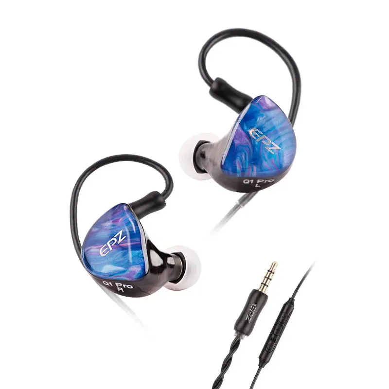 EPZ Q1 Pro/Q1Pro 10mm LCP PU Composite Diaphragm HiFi In-Ear Earphones