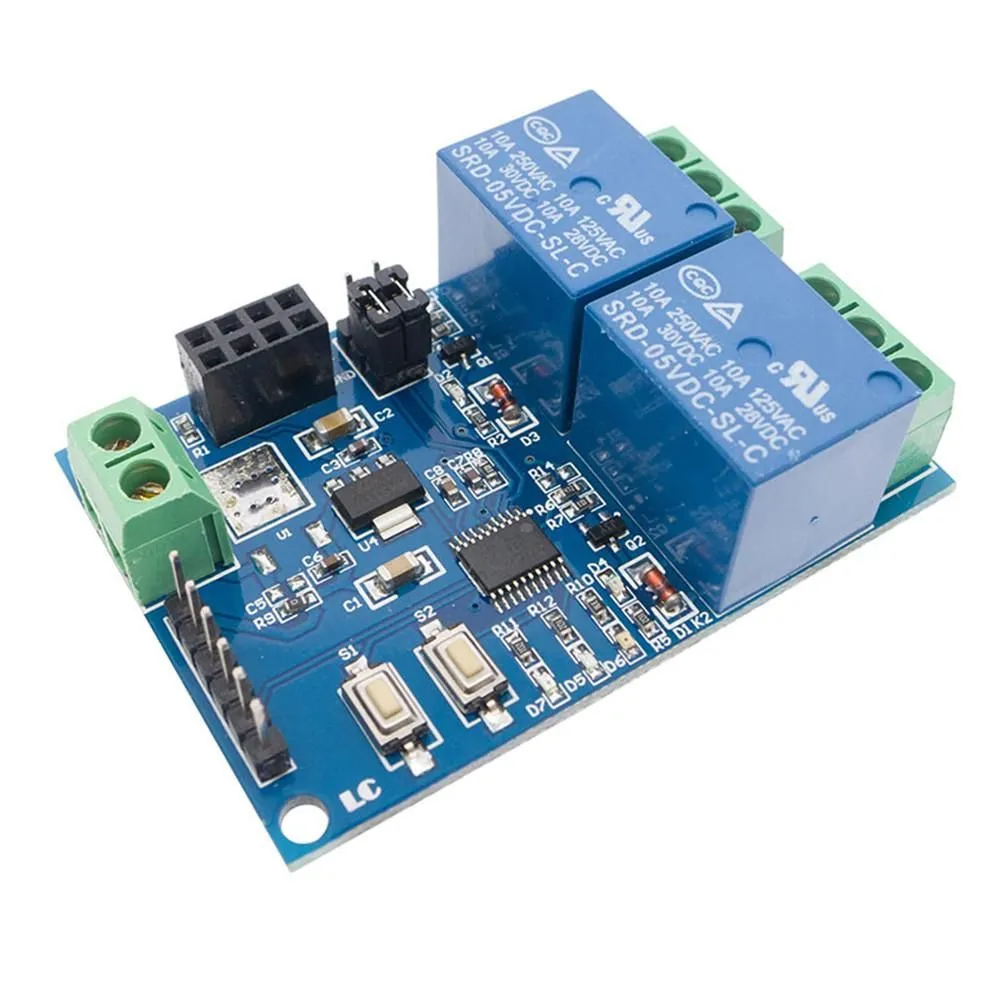 ESP8266 ESP-01 5V 2-Channels WiFi Relay Module for Home Remote Control Switch