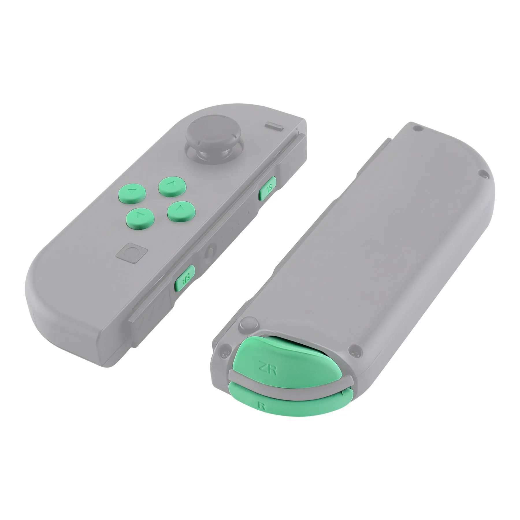 eXtremeRate Mint Green Replacement ABXY Direction Keys SR SL L R ZR ZL Trigger Buttons Springs, Full Set Buttons Repair Kits with Tools for NS Switch JoyCon & OLED JoyCon - JoyCon Shell NOT Included- AJ208