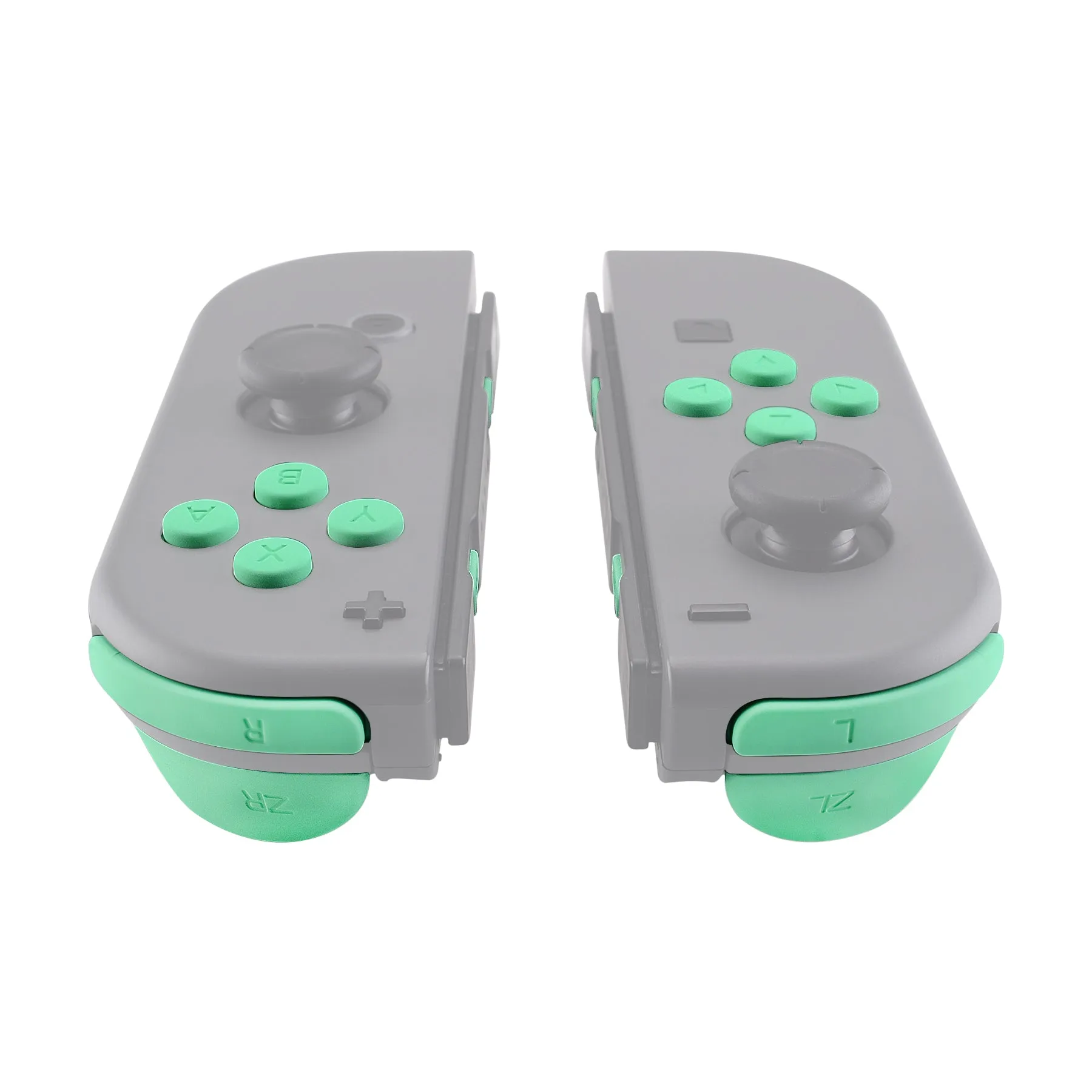 eXtremeRate Mint Green Replacement ABXY Direction Keys SR SL L R ZR ZL Trigger Buttons Springs, Full Set Buttons Repair Kits with Tools for NS Switch JoyCon & OLED JoyCon - JoyCon Shell NOT Included- AJ208