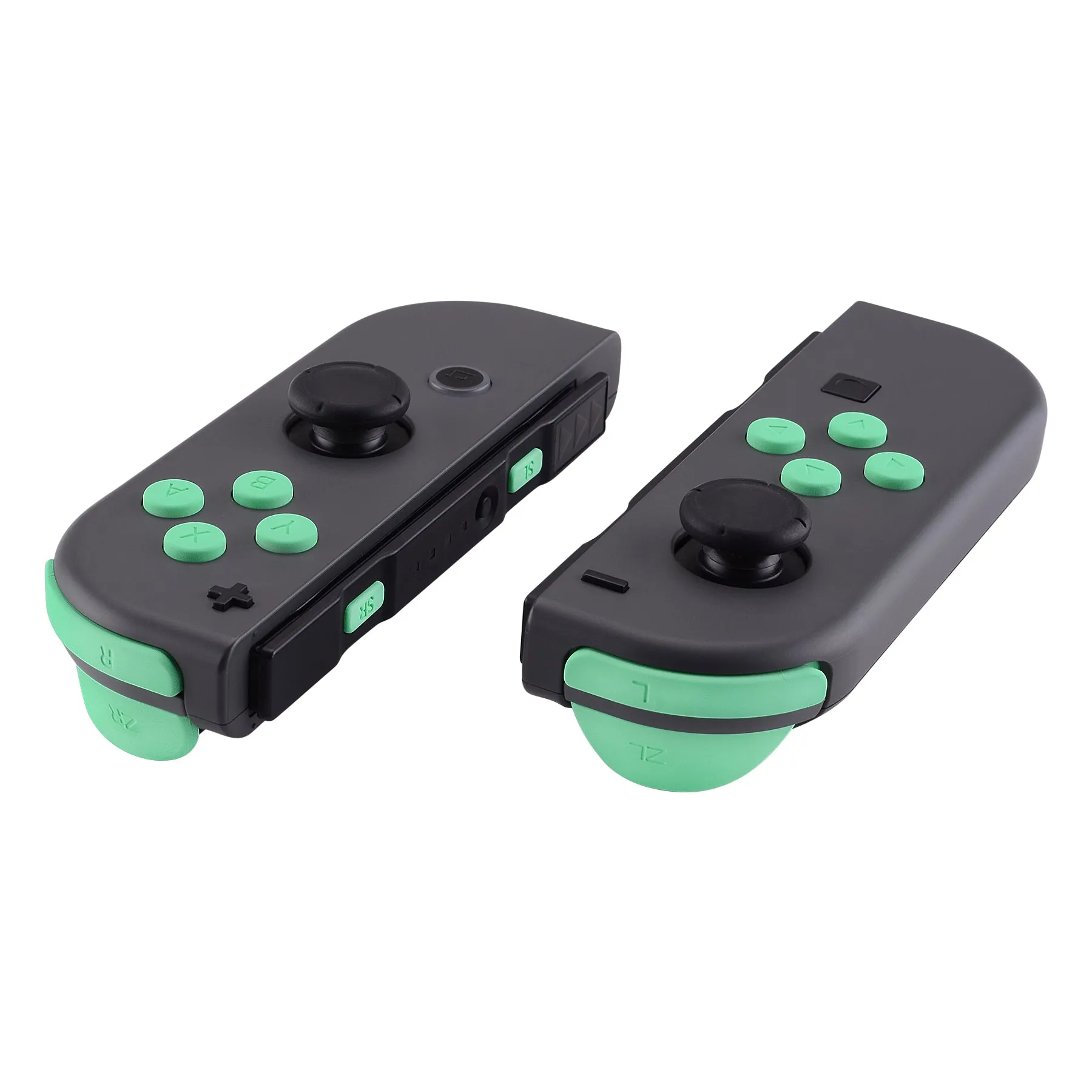 eXtremeRate Mint Green Replacement ABXY Direction Keys SR SL L R ZR ZL Trigger Buttons Springs, Full Set Buttons Repair Kits with Tools for NS Switch JoyCon & OLED JoyCon - JoyCon Shell NOT Included- AJ208