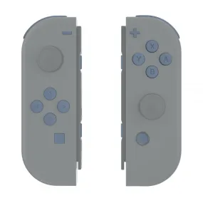 eXtremeRate Slate Gray Replacement ABXY Direction Keys SR SL L R ZR ZL Trigger Buttons Springs, Full Set Buttons Repair Kits with Tools for NS Switch JoyCon & OLED JoyCon - JoyCon Shell NOT Included - AJ220