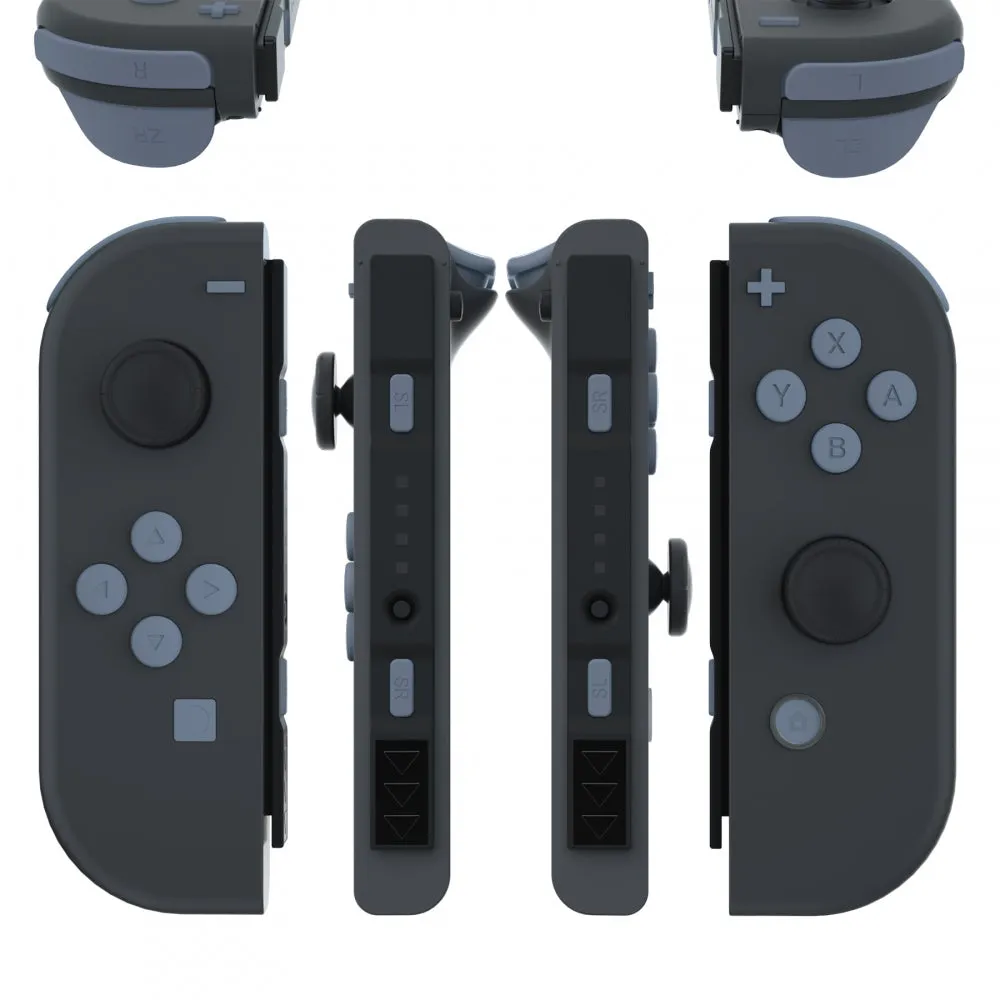 eXtremeRate Slate Gray Replacement ABXY Direction Keys SR SL L R ZR ZL Trigger Buttons Springs, Full Set Buttons Repair Kits with Tools for NS Switch JoyCon & OLED JoyCon - JoyCon Shell NOT Included - AJ220