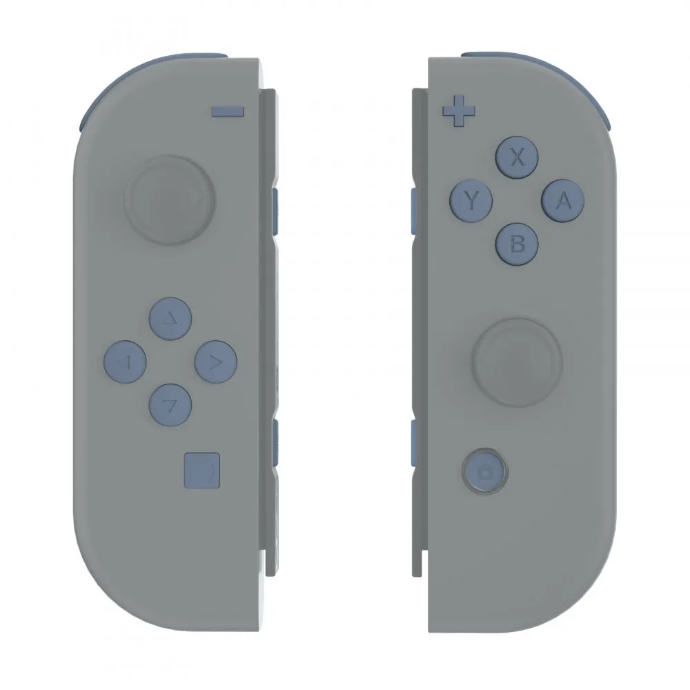 eXtremeRate Slate Gray Replacement ABXY Direction Keys SR SL L R ZR ZL Trigger Buttons Springs, Full Set Buttons Repair Kits with Tools for NS Switch JoyCon & OLED JoyCon - JoyCon Shell NOT Included - AJ220