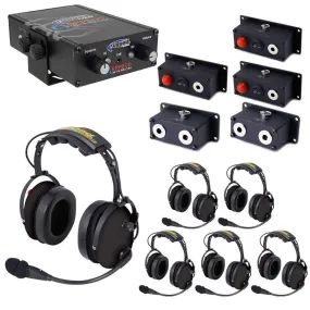 Fire Safety Industrial Dual Radio Intercom 6 Place with Pump Panel Kit with RRP800