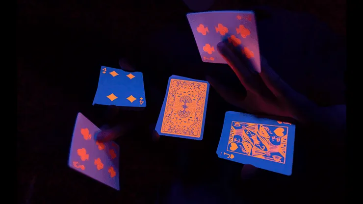 Fluorescent Playing Cards - Pumpkin Edition