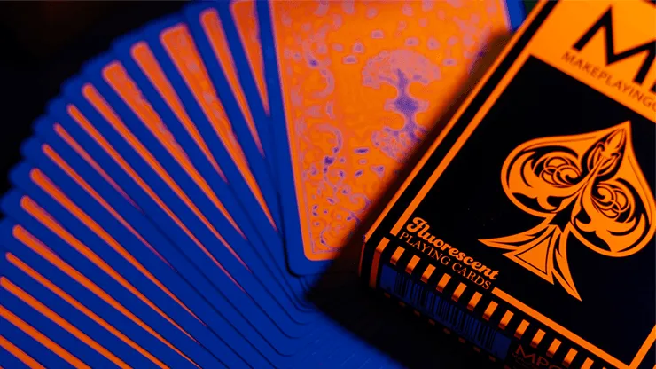 Fluorescent Playing Cards - Pumpkin Edition