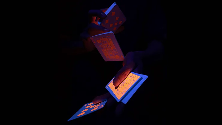 Fluorescent Playing Cards - Pumpkin Edition