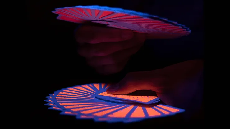 Fluorescent Playing Cards - Pumpkin Edition