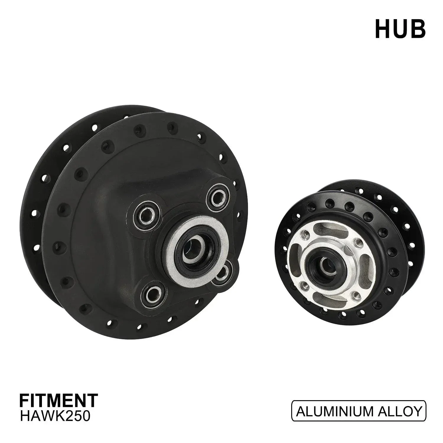 Front And Rear Wheel Hubs For Hawk 250