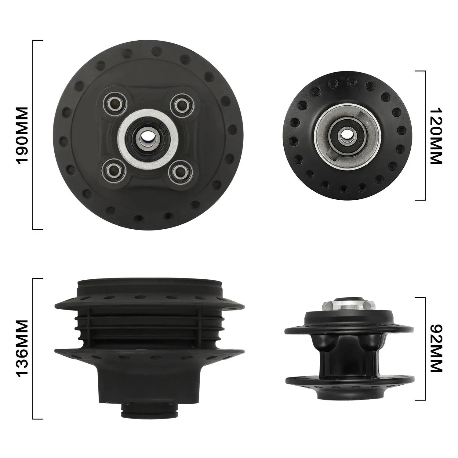 Front And Rear Wheel Hubs For Hawk 250