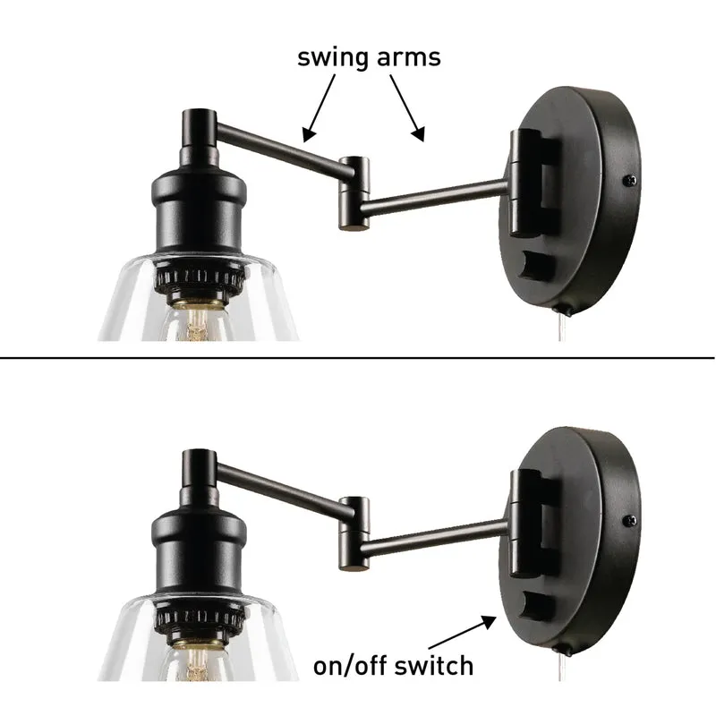 Globe Electric Leclair 1-Light Oil Rubbed Bronze Vintage Wall Sconce