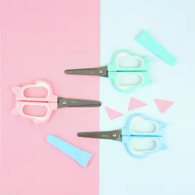 Happy Cat Hand Held Scissors - Pink, Blue, and Green