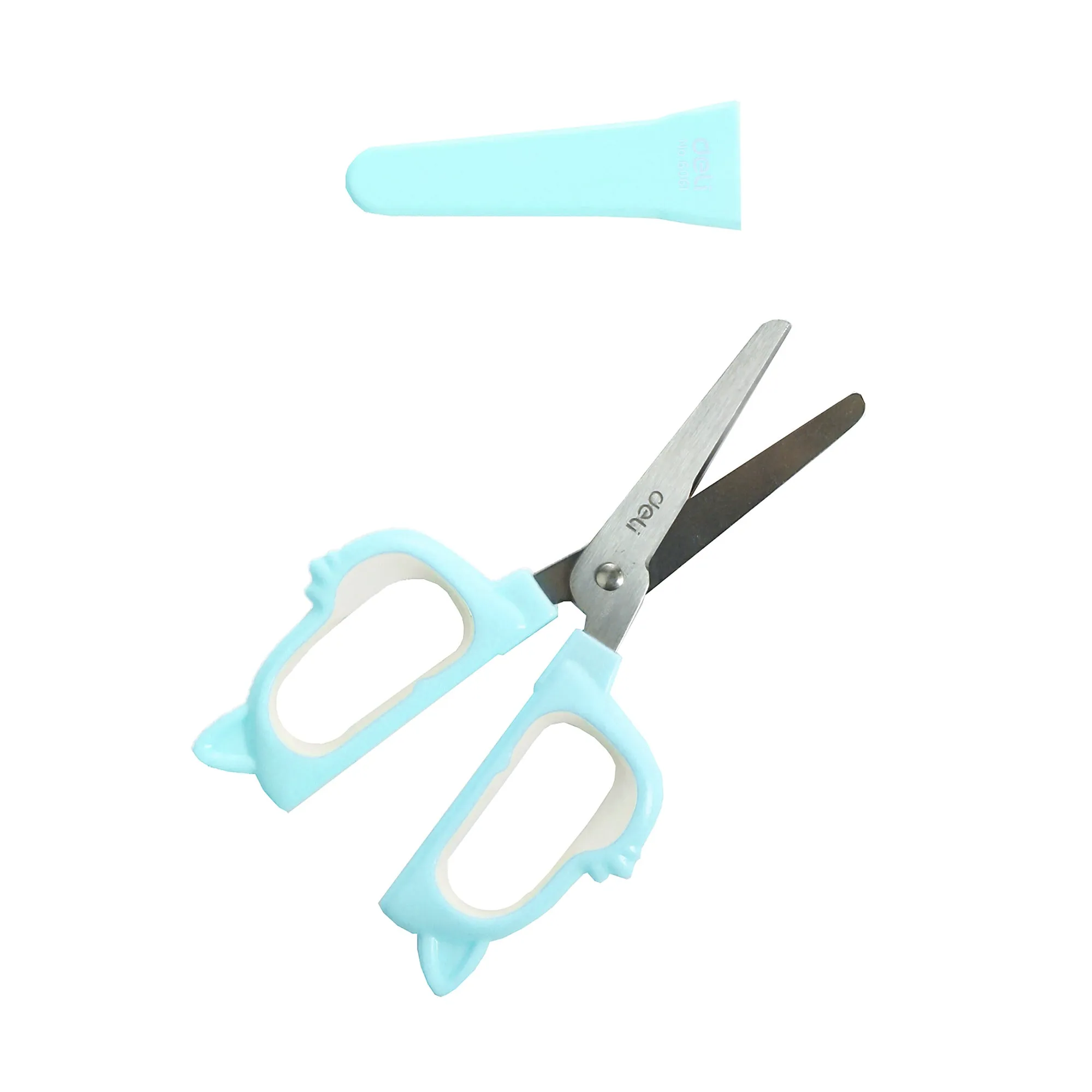 Happy Cat Hand Held Scissors - Pink, Blue, and Green