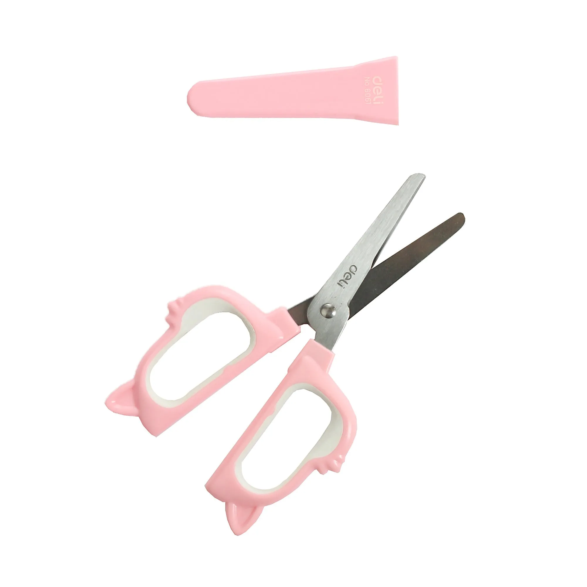 Happy Cat Hand Held Scissors - Pink, Blue, and Green