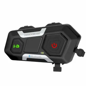 HEROBIKER Motorcycle Intercom Waterproof 1200M Bluetooth Intercom Helmet Headset Moto Headset Wireless Headset Interphone
