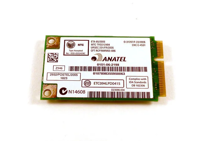IBM Lenovo 42T0853 ThinkPad T60 T61 R60 X60 Anatel WM3945ABG Wireless Card