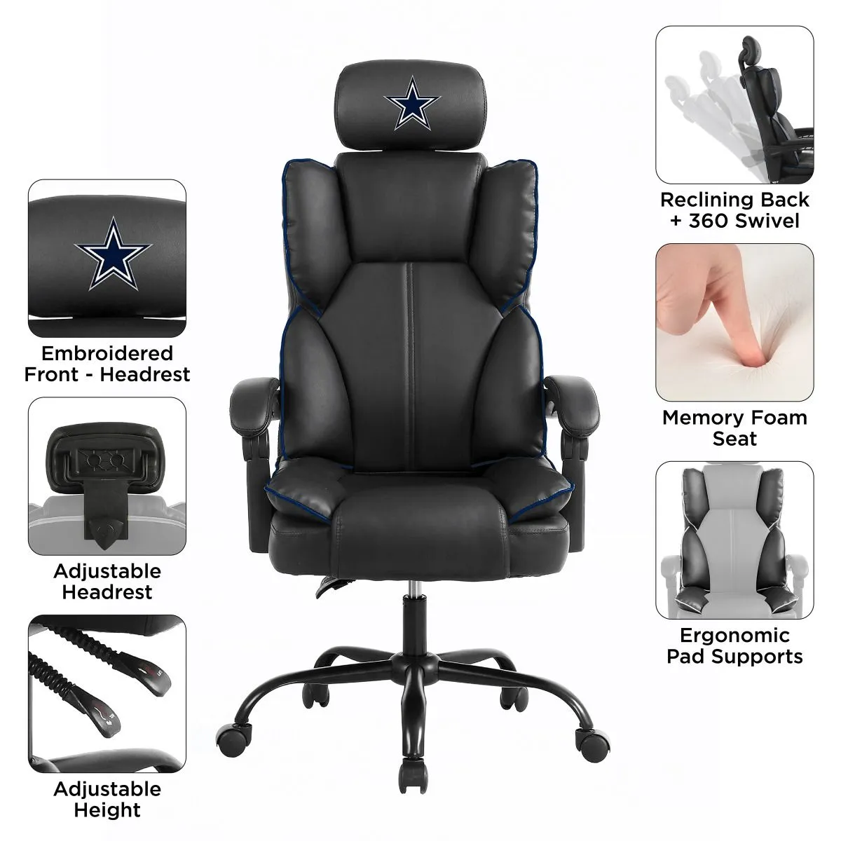 Imperial Dallas Cowboys Champ Chair