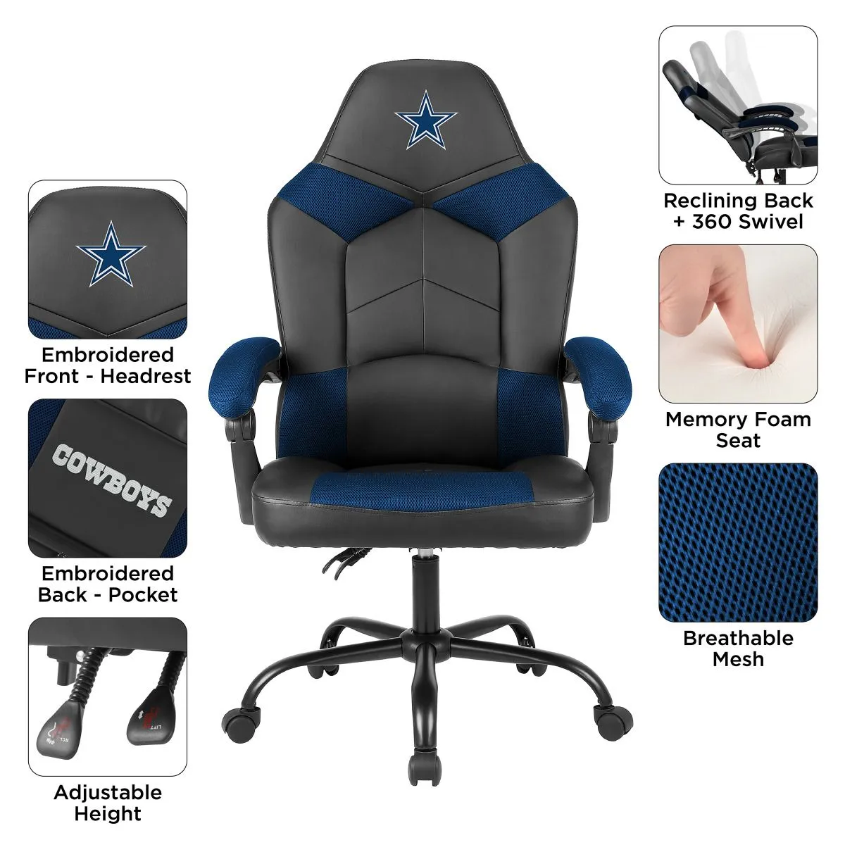 Imperial Dallas Cowboys Oversized Office Chair