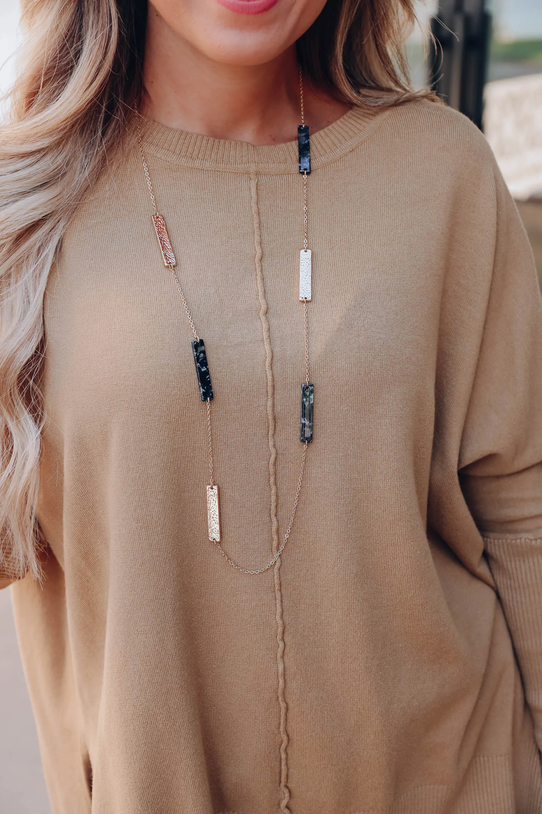Jazzlyn Pendant Necklace - Black