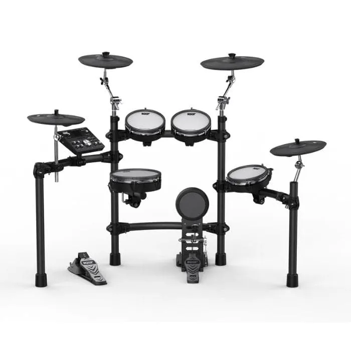 Kat Electronic Drum Kit w/Remo Mesh Heads, Kick Pedal & Tennis Beater