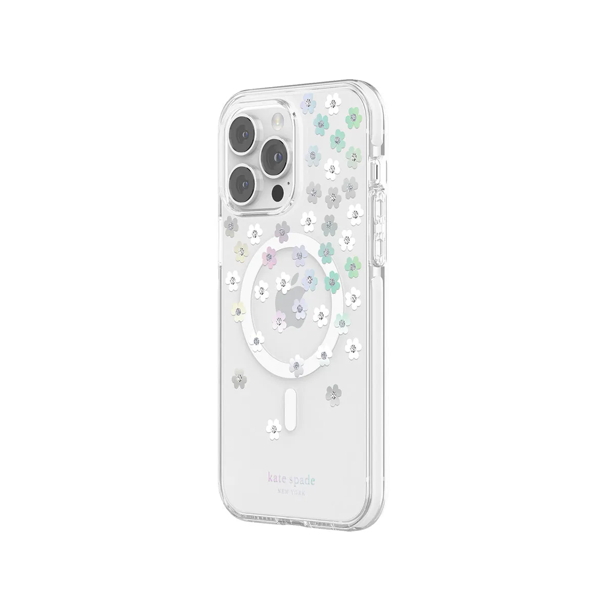 Kate Spade New York Defensive Hardshell for MagSafe Case for iPhone 14 Series (Scattered Flowers)