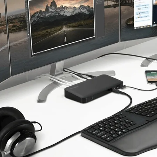 Kensington SD4840P USB-C 10Gbps Triple Video Driverless Docking Station with 85W Power Delivery