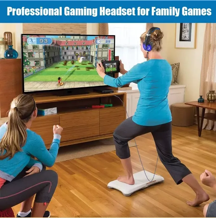 Kotion G9000 Wired Noise Cancelling Surround Sound Gaming Headset with LED Light