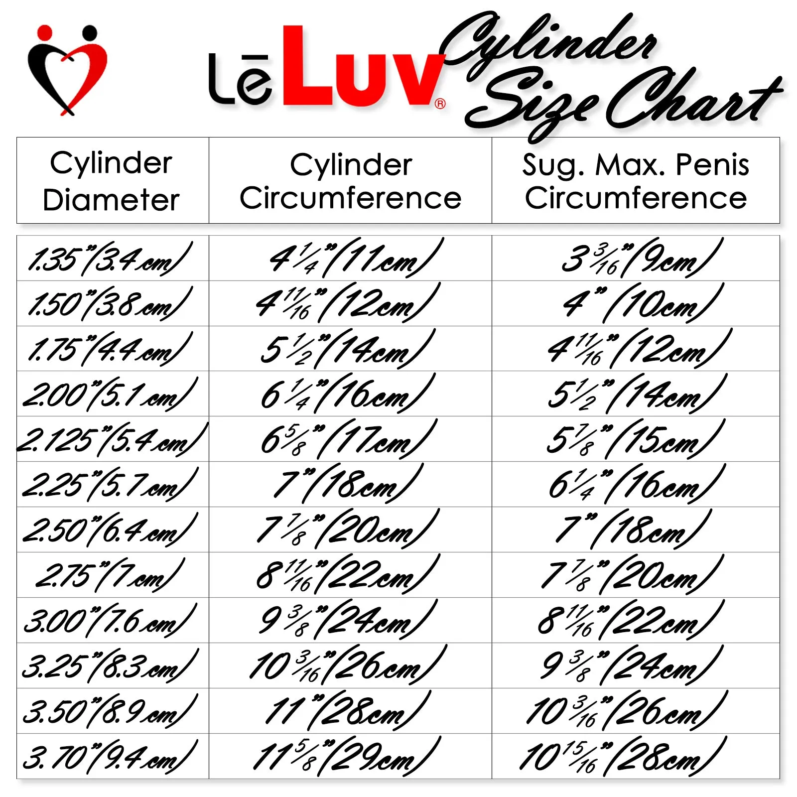 LeLuv Maxi Penis Pump | Red/Pink Handle, Silicone Hose, No Gauge | Round Flange Cylinder