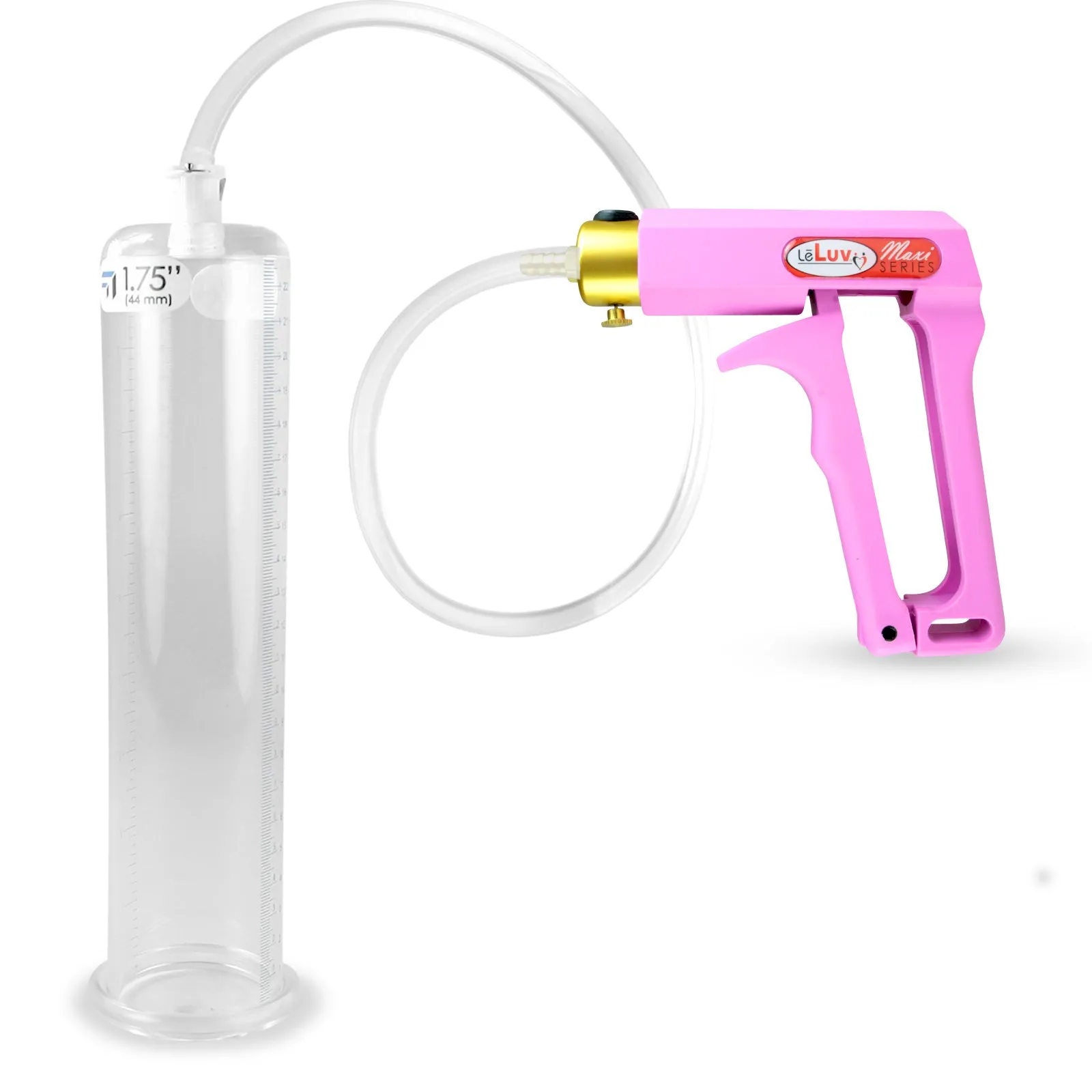 LeLuv Maxi Penis Pump with Clear Hose | Round Flange Cylinder